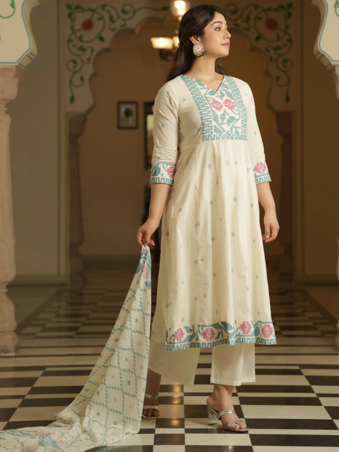 Pastel Grace Anarkali Suit Set - Image 4