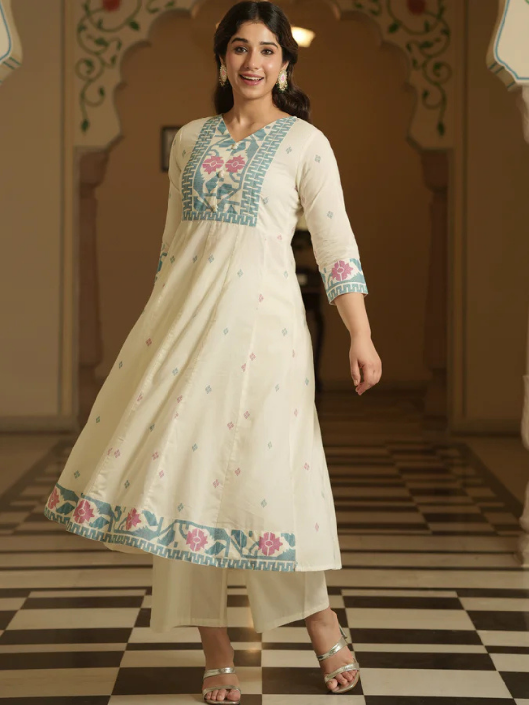 Pastel Grace Anarkali Suit Set - Image 3