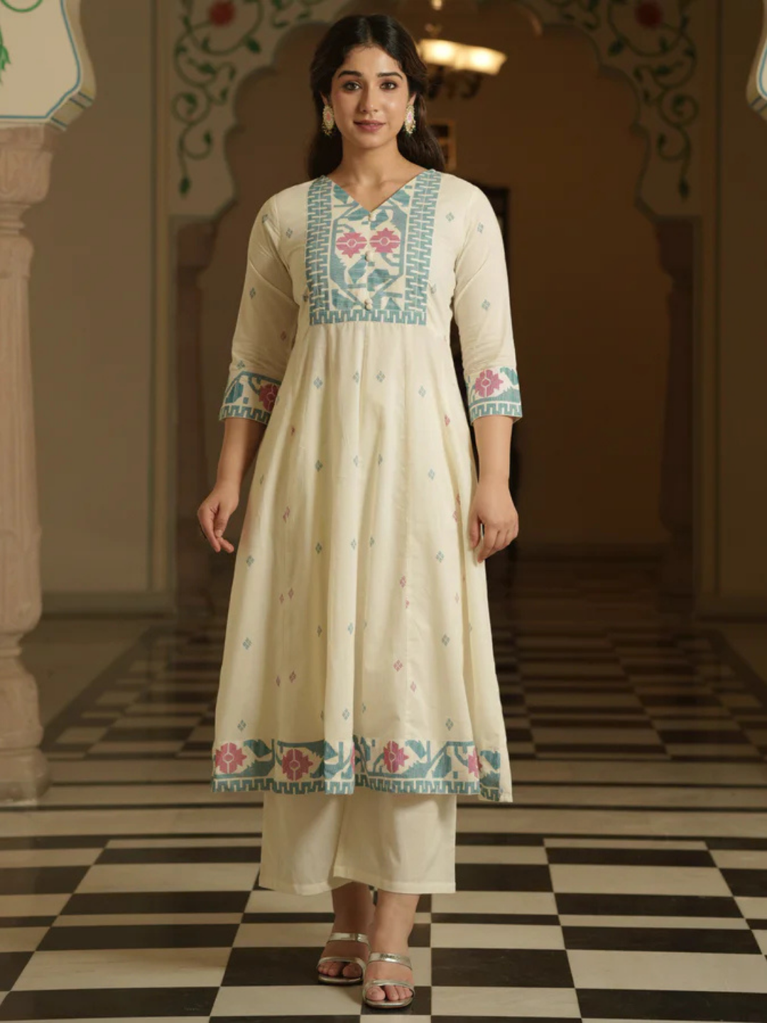 Pastel Grace Anarkali Suit Set - Image 2