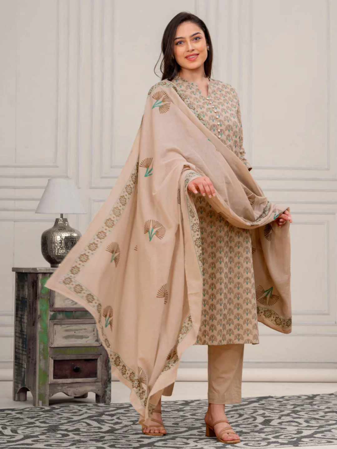 Grey Meadow Straight Suit Set